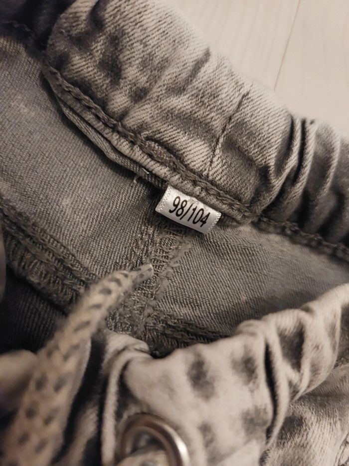 Jean gris taille élastique fille 4 ans - photo numéro 4