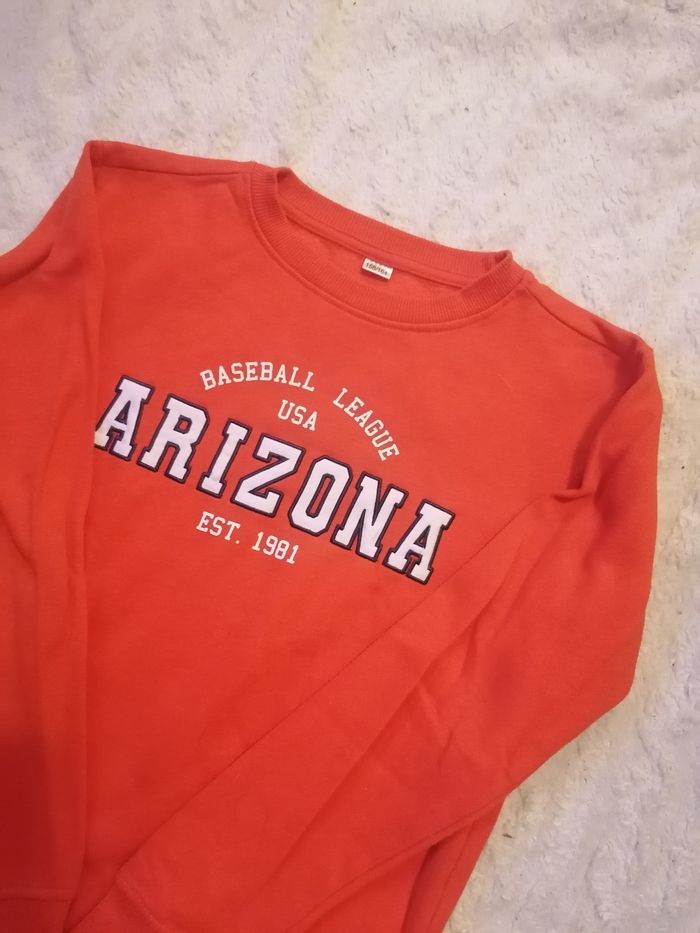 Pull sweat-shirt 🧡  garçon 12/14 ans