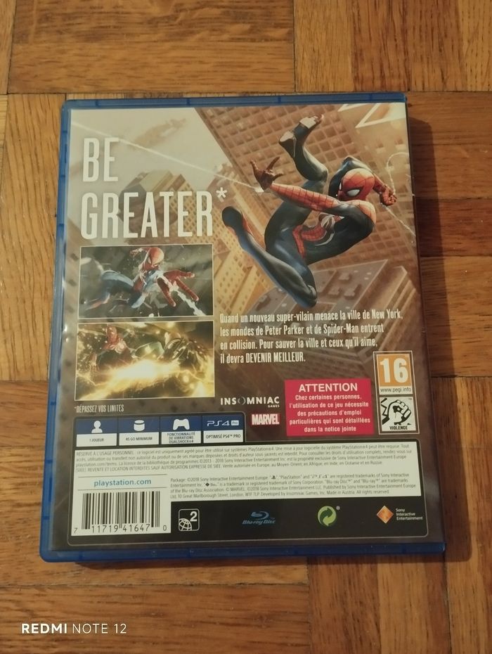 Jeu PS4 spiderman - photo numéro 2