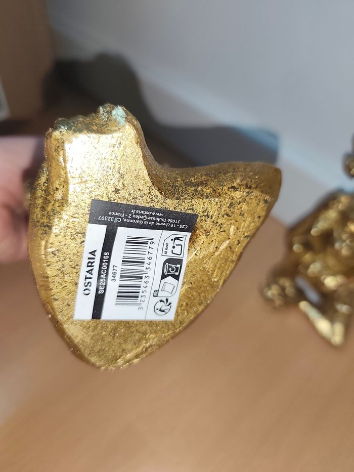 Lot 2 statue singe de la sagesse - photo numéro 3