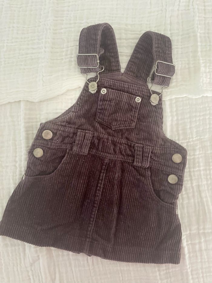 Robe velours bébé 6 mois