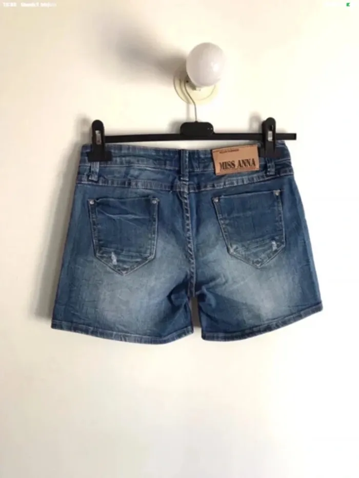 Short en jean troué Miss Anna taille 34/36 - photo numéro 7