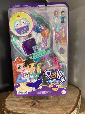 Coffret Polly pocket Pingouin des neiges avec personnages et accessoires neuf sous blister