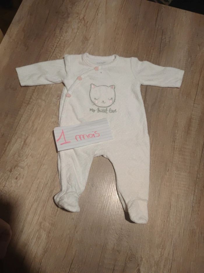 Grenouillère/pyjama velours