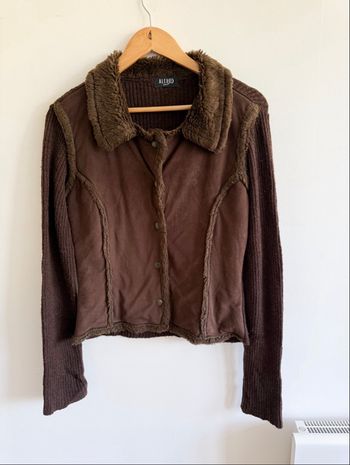 Veste manteau marron Alex Bargoudian taille 36 S 