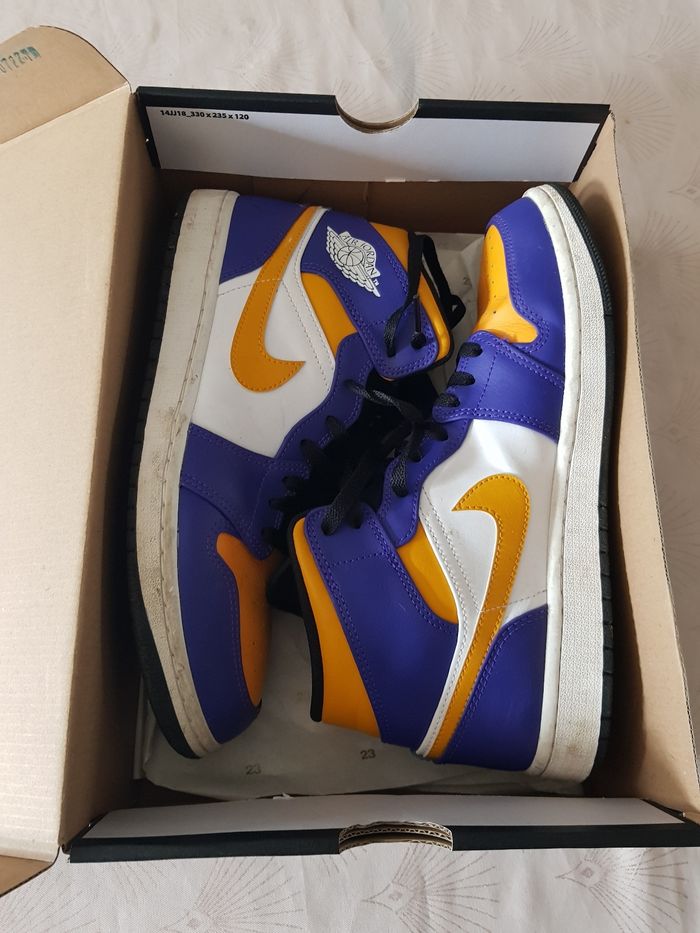 Jordan 1 mid Lakers - photo numéro 7