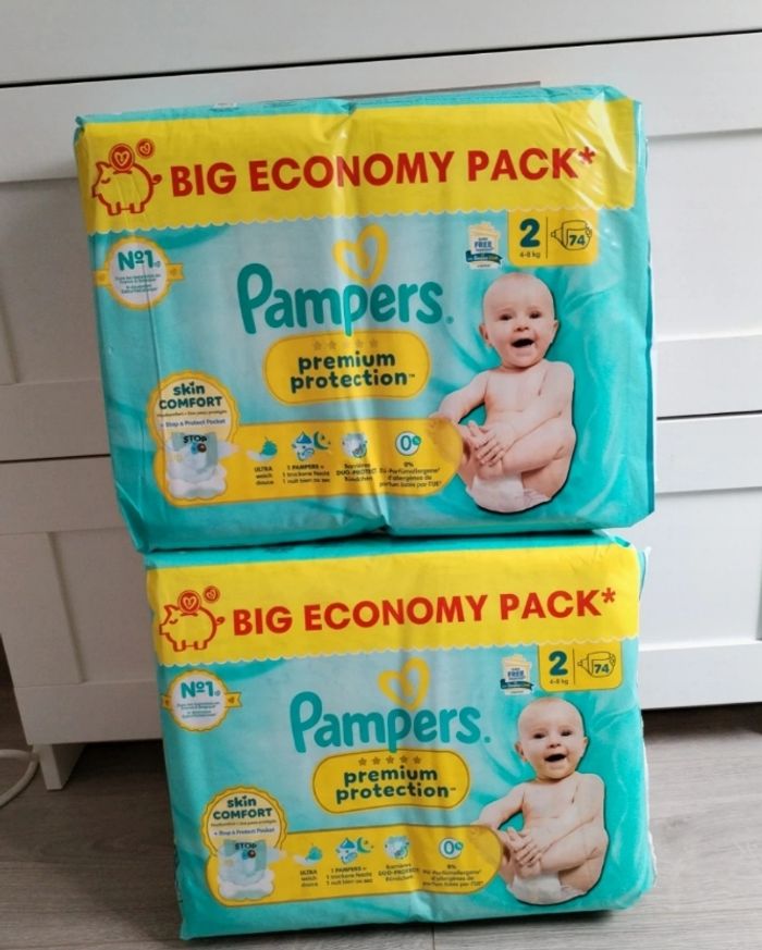 Couche pampers premium protection