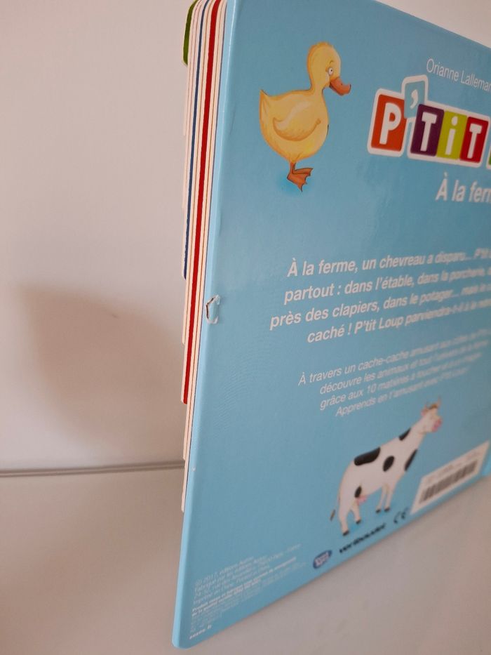 Livre à toucher " Petit Loup à la ferme" - photo numéro 6