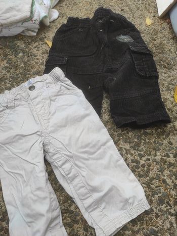 Lot 2 pantalons 6 mois