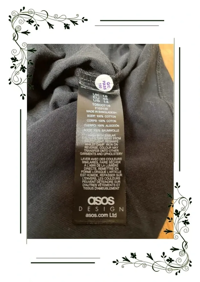 Débardeur noir asos taille 46 - photo numéro 2