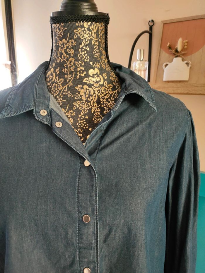 Chemise légère Only bleu brut - photo numéro 2