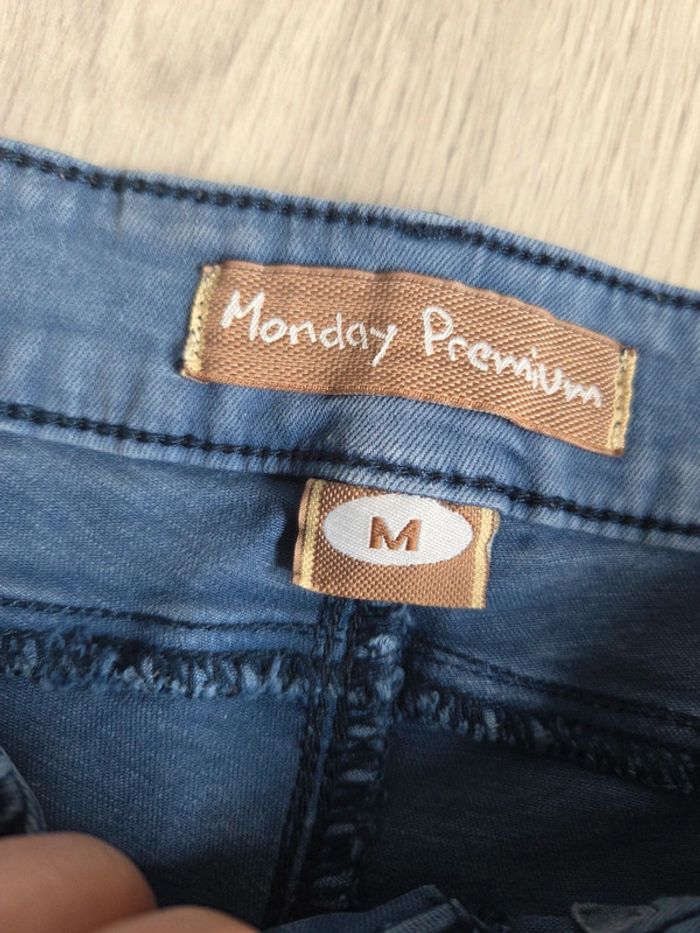 Jean slim bleu foncé monday premium - taille m - photo numéro 5