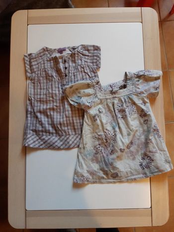 Lot 2 chemises manches courtes