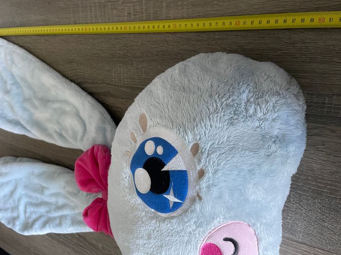 Peluche coussin tête de lapin - photo numéro 8