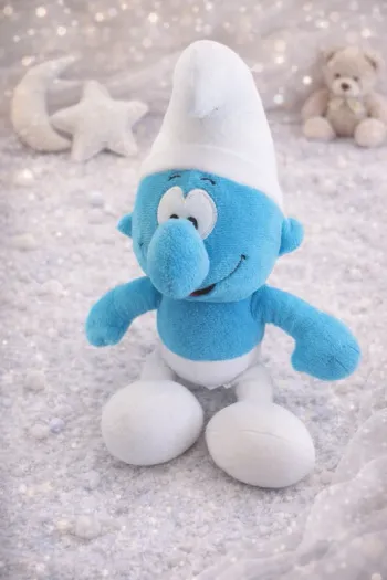 Peluche Popples Puffball Blanche Vintage – Années 80/90