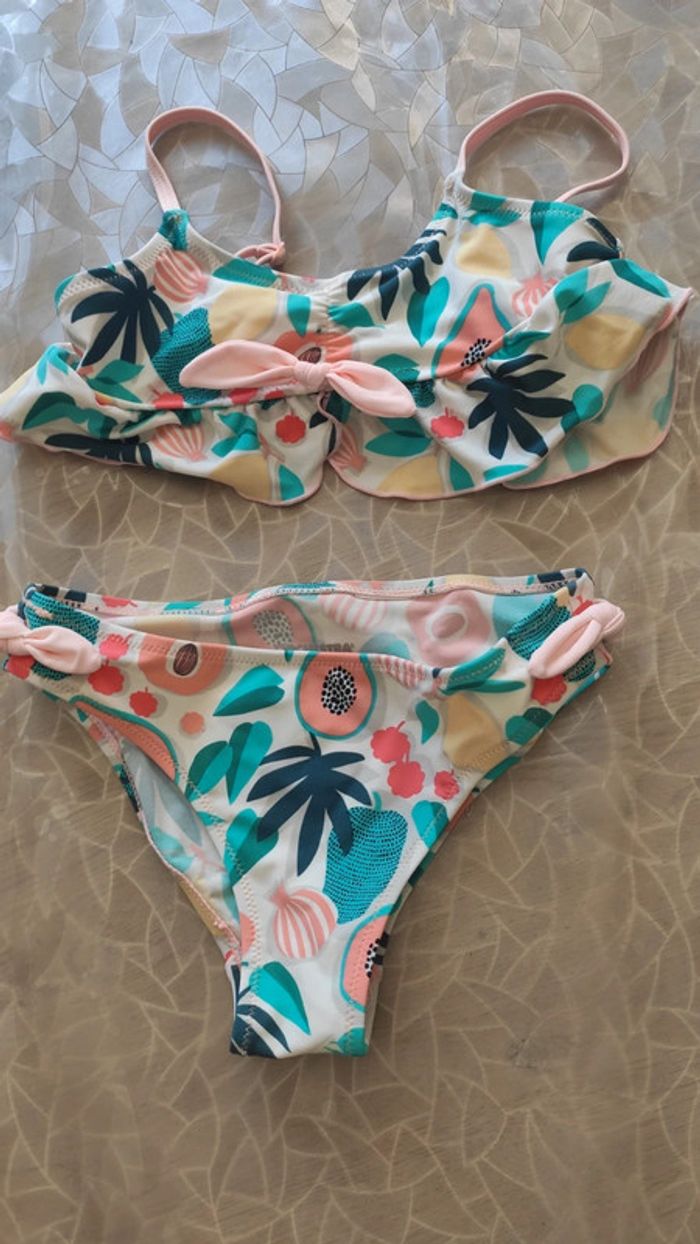 Maillot de bain 2 pièces fille 6 ans orchestra