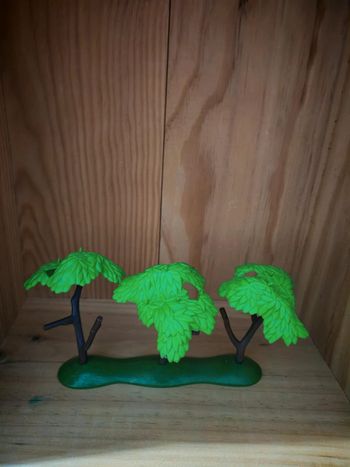 Playmobil 3 petits arbres avec feuillage s
