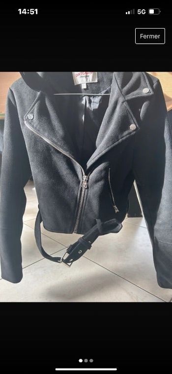 Veste effet suédine