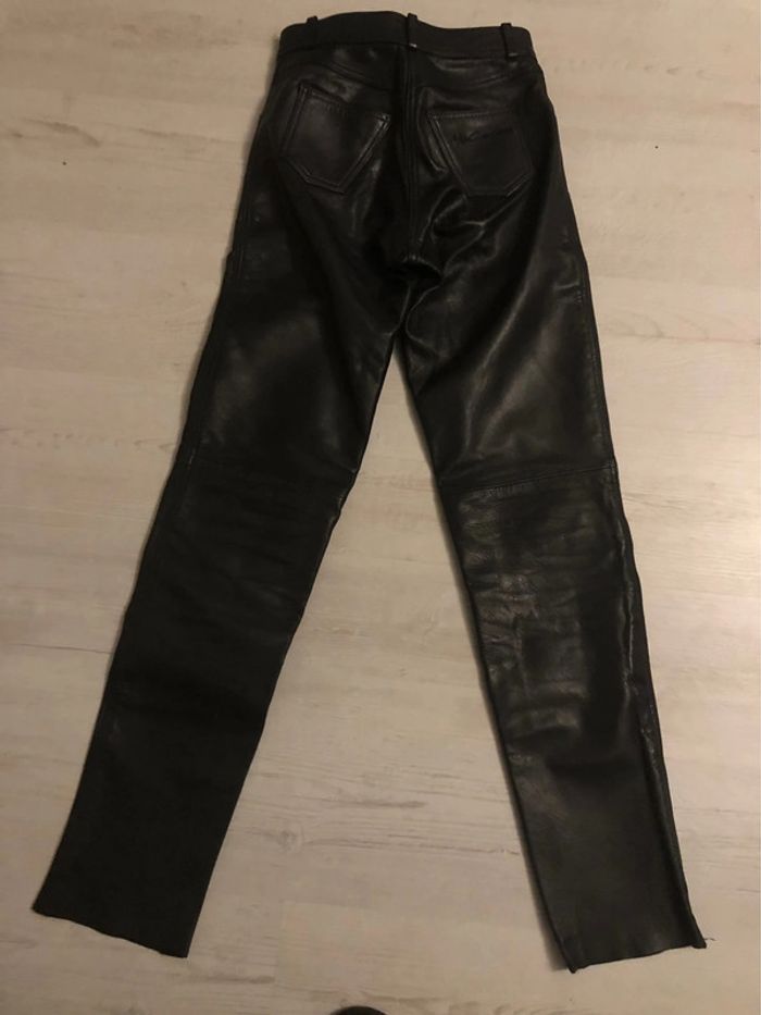 BB-Pantalon moto en cuir « mac adam » T36 porté 1h - photo numéro 6