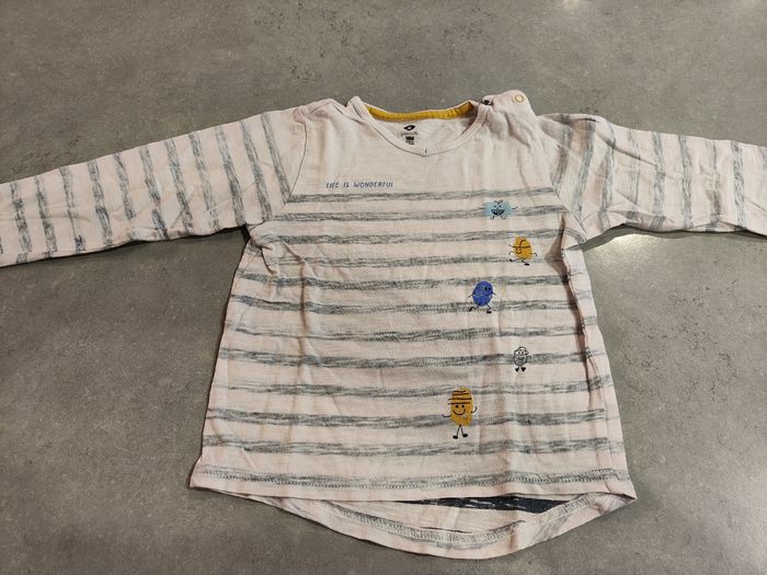 Lot de 4 t-shirts manches longues enfant garçon + un body manches longues– Taille 18 mois - photo numéro 5
