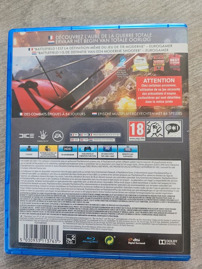 Jeu ps4 battlefield 1 - photo numéro 2