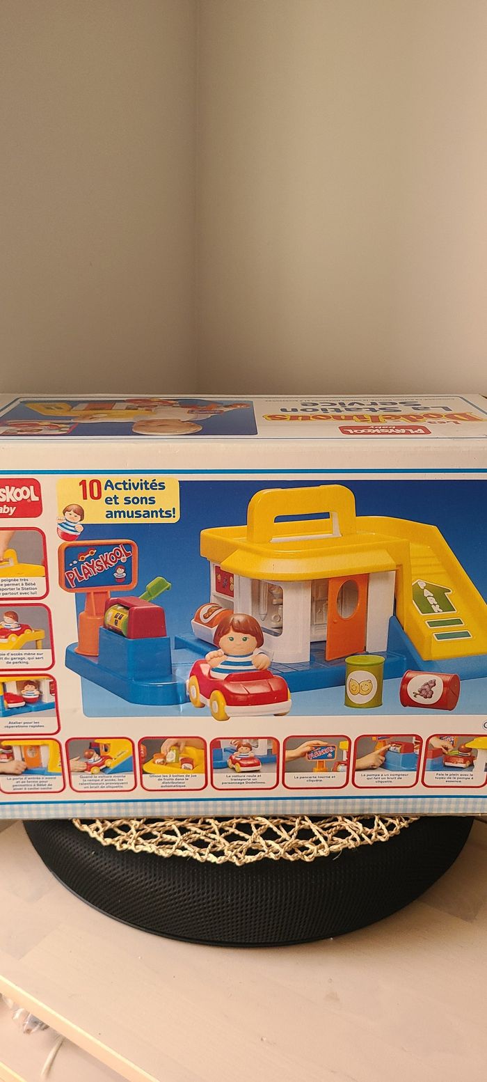 1989 PLAYSKOOL DODELINOUS GARAGE / Playskool Weebles Station Service / Premier Garage pour bébé / Ag