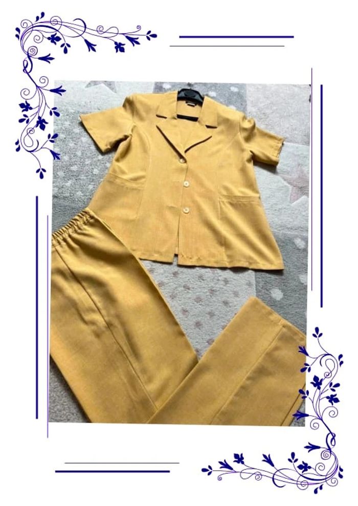 Ensemble été jaune pantalon et chemise T4 - photo numéro 2