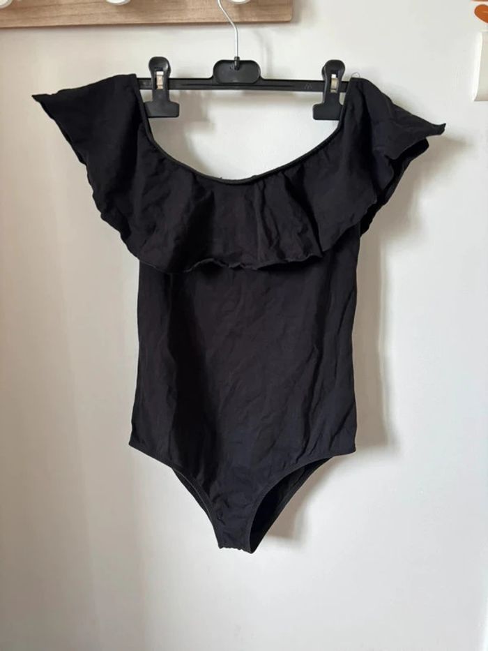 Body noir Bershka Taille L - photo numéro 2