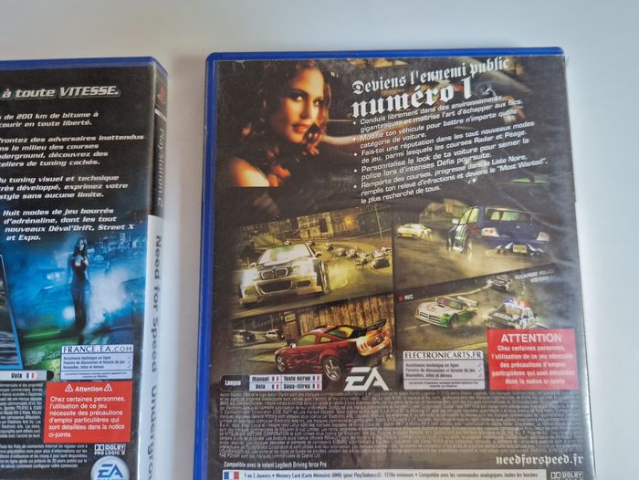 Lot 2 Jeux Ps2 Need For Speed Underground 2 et Most Wanted HS - photo numéro 5