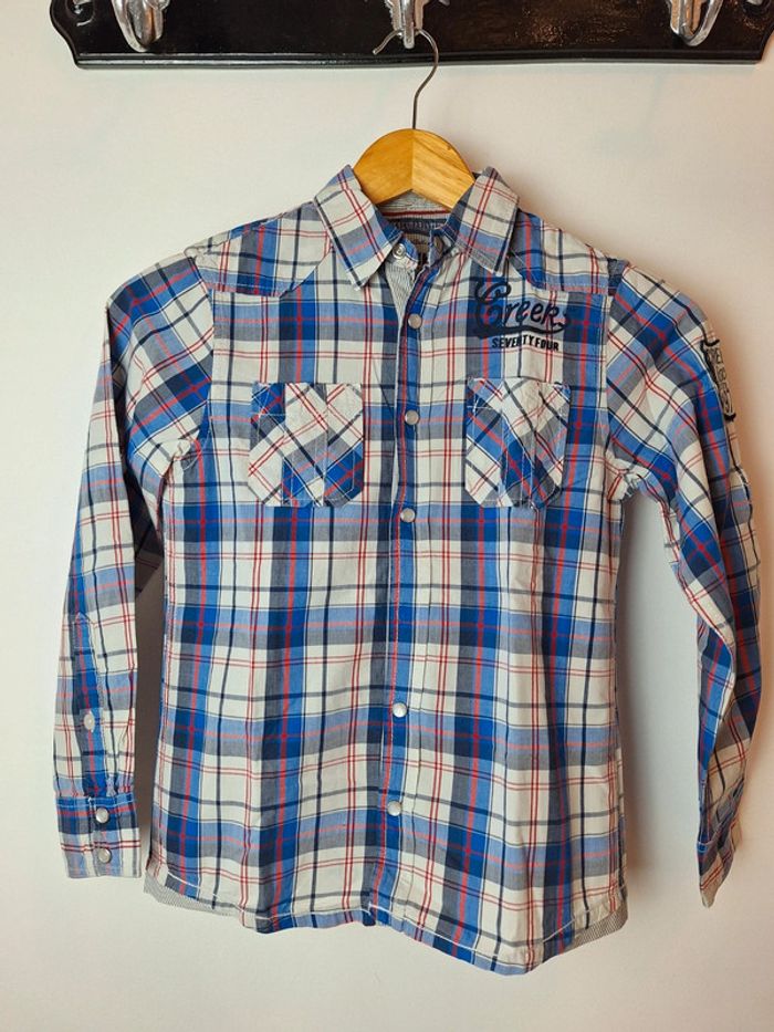 Chemise à carreaux ml garçon 10 ans creeks