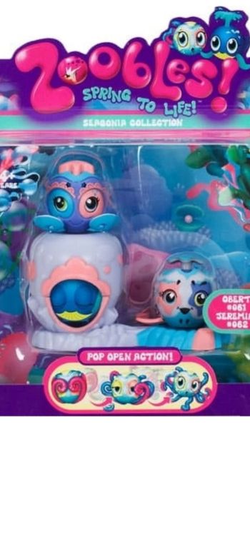 Zoobles jumeaux  et leur happitat obert 061 et jeremiah 062 neuf étiqueté