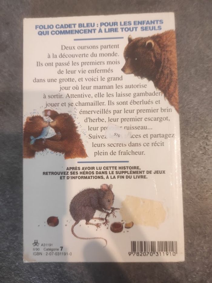 Il était une fois deux oursons H. Johansen & K. Bhend Folio Cadet Bleu 1990 - photo numéro 3