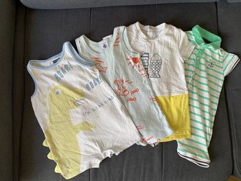 Lot de 4 ensemble combi short 6 mois