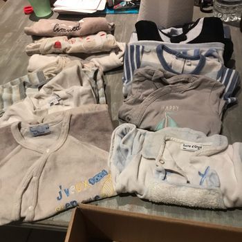 Lot 12 pyjamas bébé 3 mois