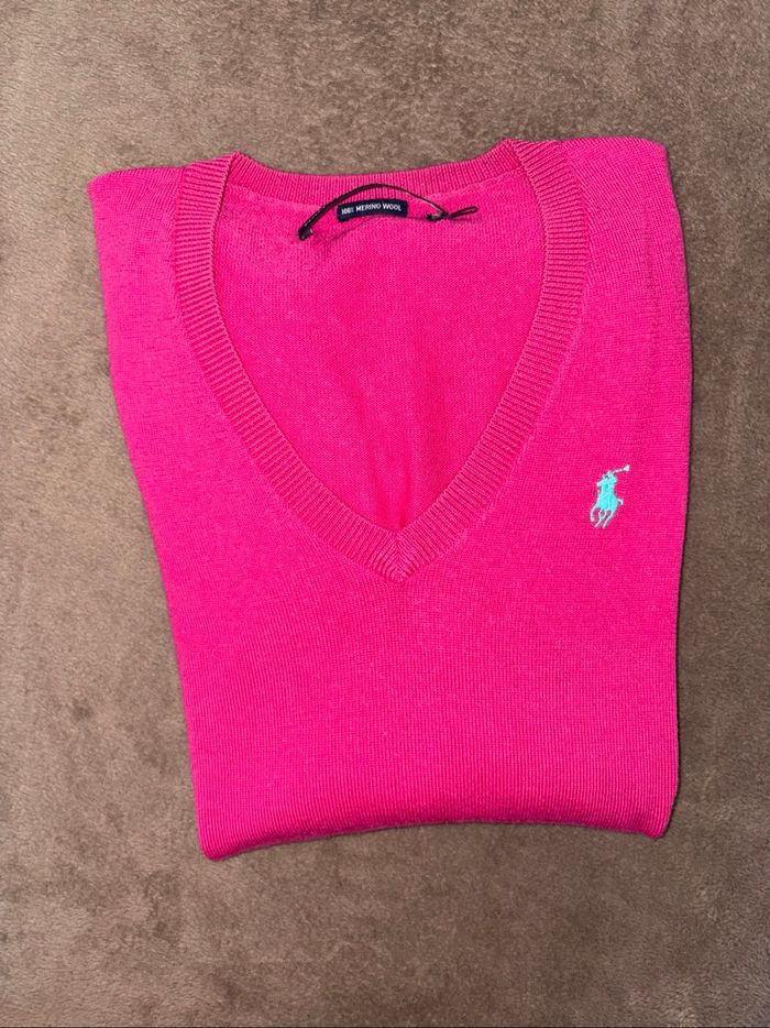 Pull rose Ralph Lauren sport femme taille L en bon état