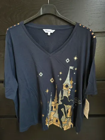 Tee-shirt bleu fée clochette Disneyland paris 30 ans