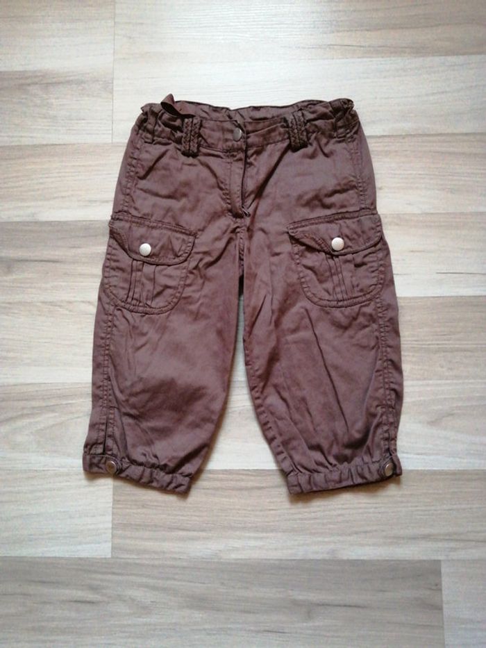 Lot 2 pantacourts coton ceinture réglable - photo numéro 2