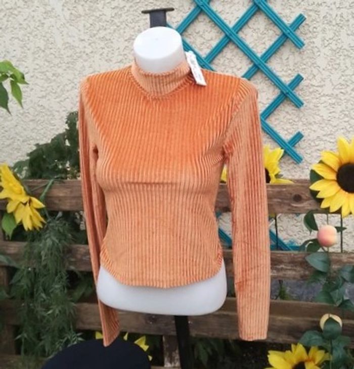 ensemble col roulé ouvert dans le dos et legging large effet plissés taille M -Undiz - photo numéro 6