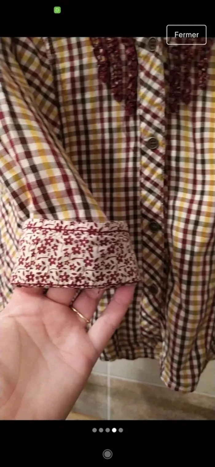 Superbe chemise à carreaux Bershka S - photo numéro 4