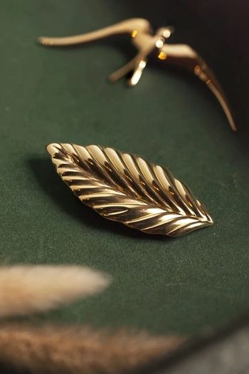Broche feuille
