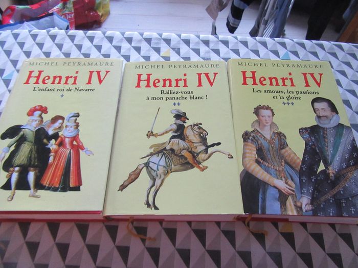 Lot de 3 livres Henri IV Michel Peyramaure