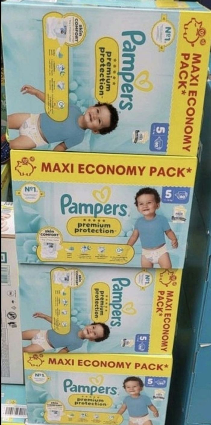 Couches pampers premium protection T5