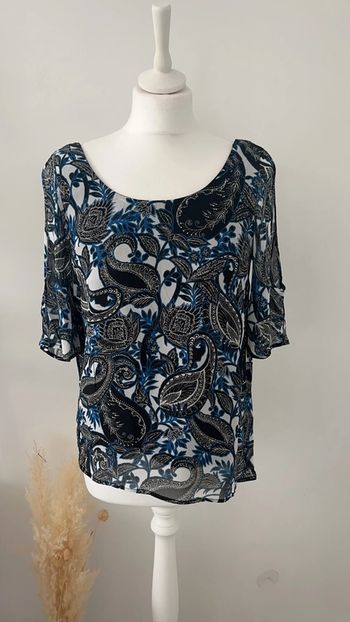 Top blouse épaules dénudées Ikks S comme neuve