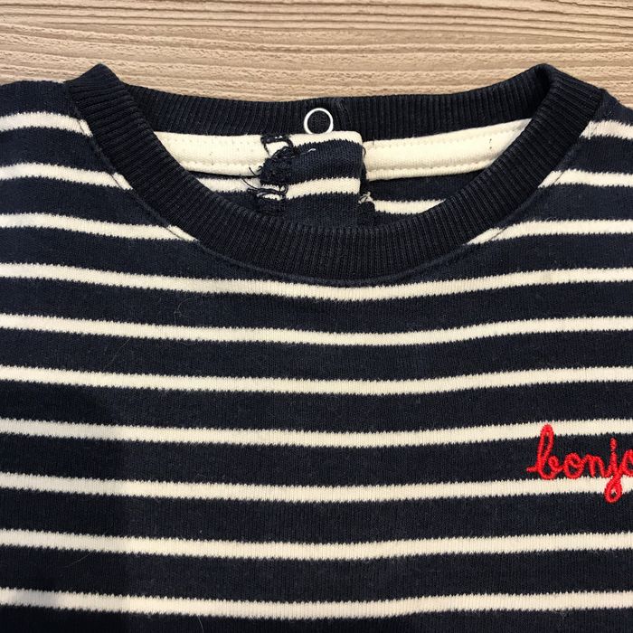 Pull fin marinière bonjour 24 mois Kiabi - photo numéro 3