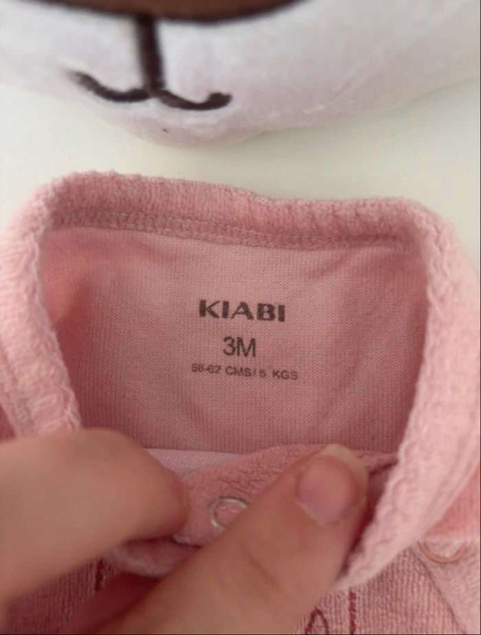 Lot pyjama velour taille 3 mois - photo numéro 2