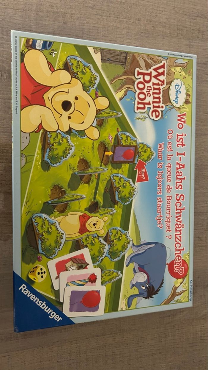 Jeu Winnie l’Ourson Ravensburger – Où est la queue de Bourriquet ? – Complet, très bon état