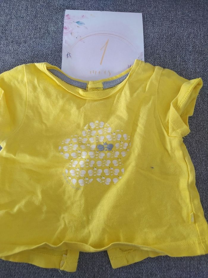 Lot 10 tee shirt fille 1 mois -séparable - photo numéro 8