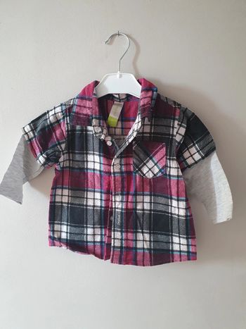 Chemise carreaux 6 mois