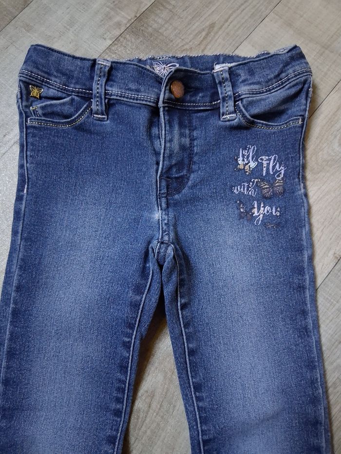 Jean slim fille bleu 5 ans - photo numéro 3
