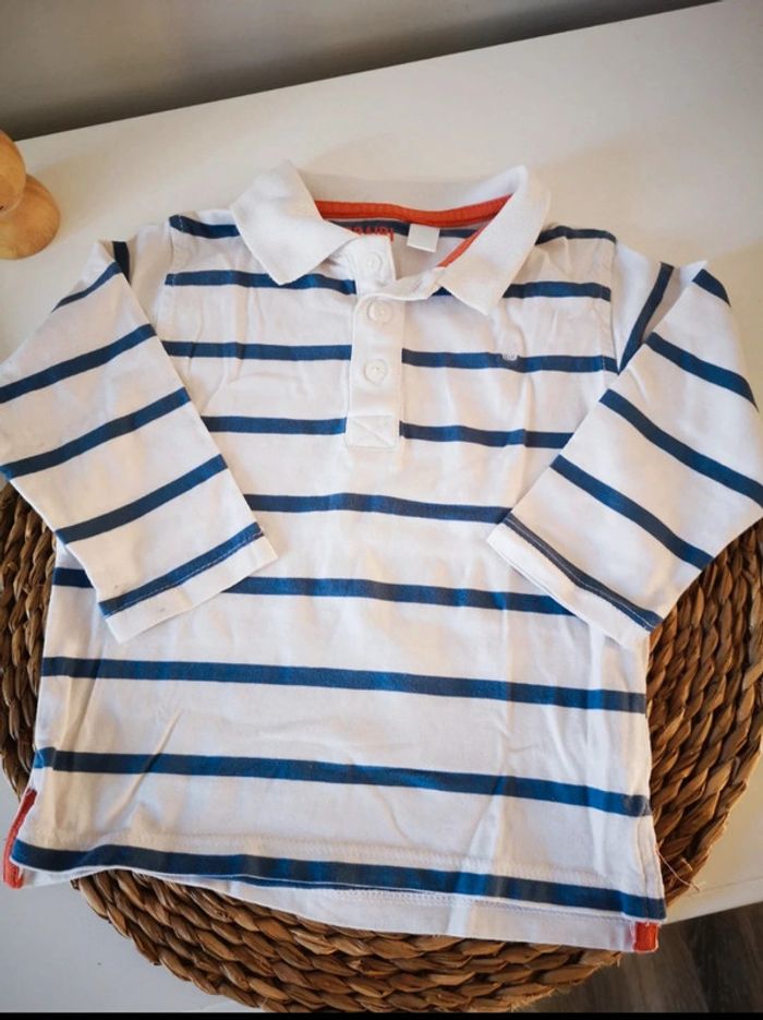 Lot t-shirts ML 18-23M okaidi - photo numéro 4